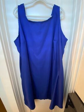 Swim 365 by Swimsuits for All Royal Blue Sleeveless Dress 26/28